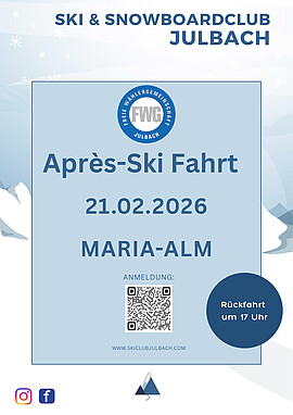 Banner 7. Tagesfahrt - Après-Ski-Fahrt by FWG Julbach