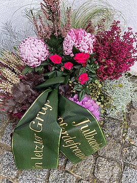 Banner Beerdigung von Winterer Bert